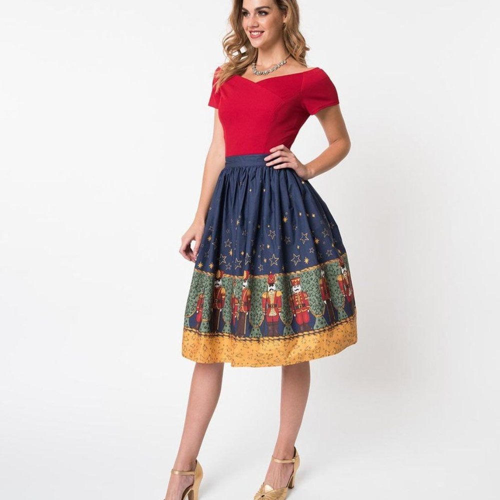 Unique Vintage's HELLBUNNY  NUTcracker Ski…